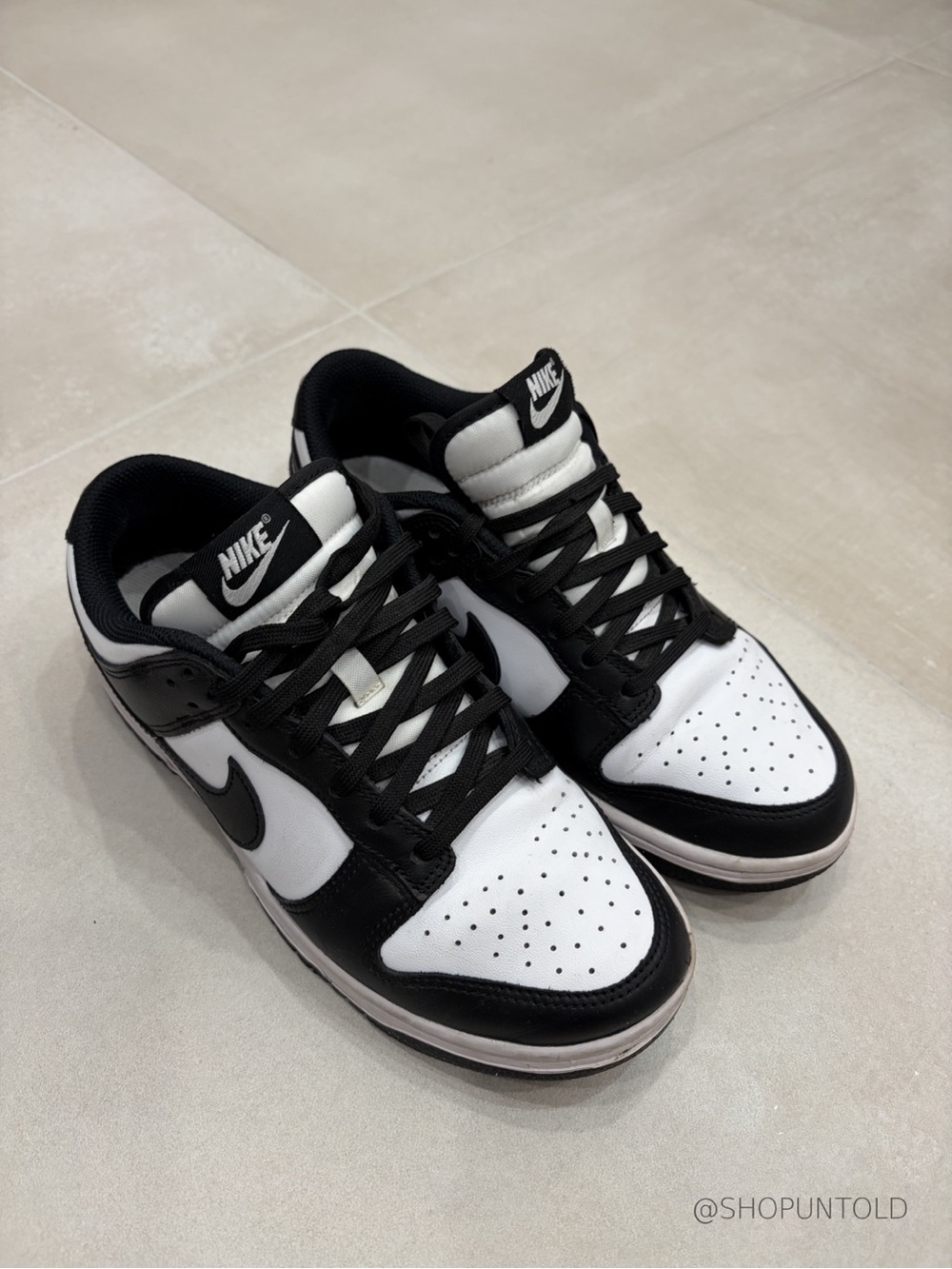 NIKE — DUNK LOW RETRO “PANDA”— WHITE/BLACK